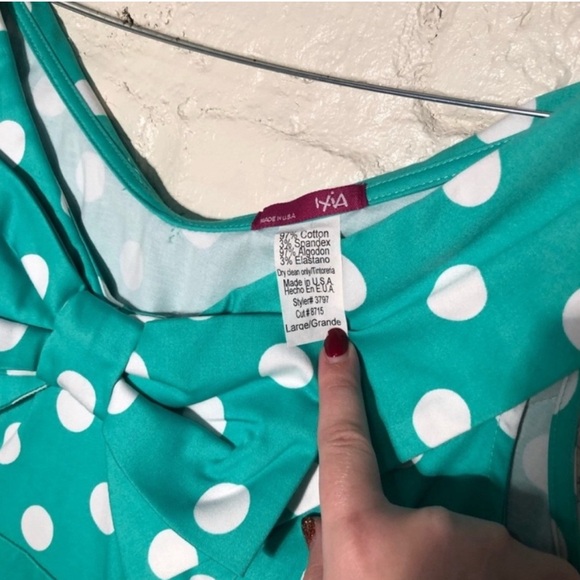 ModCloth - Polka Dot Dress - Size Large - Picture 6 of 7